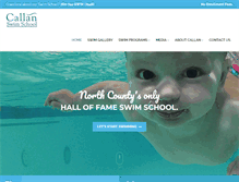 Tablet Screenshot of callanswimschool.com